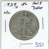 Image 1 : 1929D USA Silver Half Dollar
