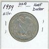 Image 2 : 1934 USA Silver Half Dollar
