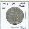 Image 1 : 1935 USA Silver Half Dollar