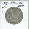 Image 2 : 1936S USA Silver Half Dollar