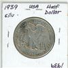 Image 2 : 1939 USA Silver Half Dollar