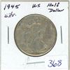 Image 1 : 1945 USA Silver Half Dollar
