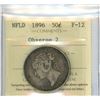 Image 1 : 1896 Obverse 2 NFLD 50¢, F-12 (ICCS # XTM 049)