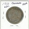 Image 2 : 1916 Canada 50¢