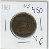 Image 1 : 1861 Nova Scotia 1 cent coin