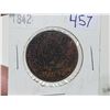 Image 3 : 1842 Bank token Canadian half penny coin
