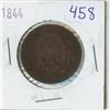 Image 1 : 1844 Bank token Canadian half penny coin