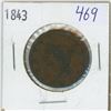 Image 1 : 1843 US 1 cent coin