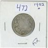 Image 1 : 1902 Canadian 25 cent silver coin