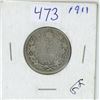 Image 1 : 1911 Canadian 25 cent silver coin