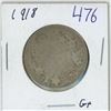 Image 1 : 1918 Canadian 50 cent silver coin