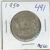 Image 1 : 1950 Canadian 50 cent silver coin