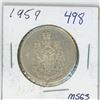 Image 1 : 1959 Canadian 50 cent silver coin