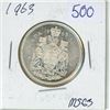 Image 1 : 1963 Canadian 50 cent silver coin