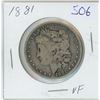 Image 1 : 1881 US morgan silver dollar