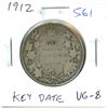 Image 1 : 1912 Silver 50 Cents. George V. Key Date. Mintage of 285,867. VG-8.
