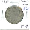 Image 1 : 1920 Small Zero Silver 50 Cents. Small O Variety. VG-8.