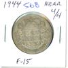 Image 1 : 1944 Near 4/4 Silver 50 Cents. Near 4 with last 4 Doubled. F-15.