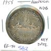 Image 1 : 1955 Arnprior Silver Dollar with No Die Break. EF-40. Key Date.