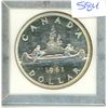 Image 1 : 1961 Silver Dollar. Proof Like. Lustrous.