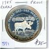 Image 1 : 1985 Silver Dollar. Centennial of the National Parks. Proof with Ultra Heavy Cameo. Nicely Toned.