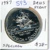 Image 1 : 1987 Silver Dollar. Commemorates the 400th Anniversary of John Davis’s exploration for the North Wes