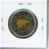 Image 2 : 1996 German Planchet Toonie. German Planchets can be distinguished from ordinary Canadian planchets 