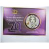 Image 1 : QUEEN ELIZABETH PLATINUM JUBILEE - BAHAMAS 50 CENT BANKNOTE with FOLDER  -  CRISP UNCIRCULATED