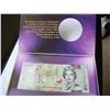 Image 3 : QUEEN ELIZABETH PLATINUM JUBILEE - BAHAMAS 50 CENT BANKNOTE with FOLDER  -  CRISP UNCIRCULATED