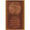 Image 1 : 1/2 POUND COPPER BAR  .999 FINE - BUFFALO NICKEL DESIGN