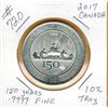 Image 1 : 2017 CANADA 150 YEARS - 1 OUNCE TROY SILVER ROUND  .9999 FINE - ROYAL CANADIAN MINT ISSUED