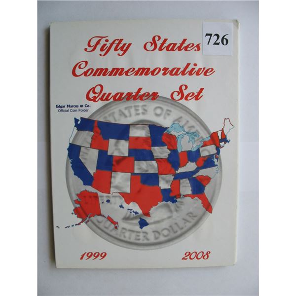 UNITED STATES FIFTY STATES COMMEMORATIVE QUARTER SET (Total of 50 State Quarters plus 1 Coin for obv