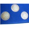 Image 3 : SET OF 3 US 1921 MORGAN SILVER DOLLARS - (3 MINT MARKS) -  .900 SILVER