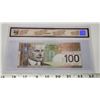 Image 2 : CCCS Graded Bank of Canada 2004 $100 Note - BJZ8715158 CUNC-62