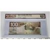 Image 2 : CCCS Graded Bank of Canada 2004 $100 Note - BJZ8715153 CUNC-62