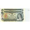 Image 1 : Two sequential serial no. 1973 Canada $1.00 One Dollar bills