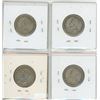 Image 2 : Four silver Canada 25¢ - 1917, 1918, 1912, 1949