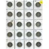 Image 1 : Sheet of 20 Canadian 50¢ fifty cent pieces - 1968-2002 asst.