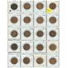 Image 1 : Sheet of 20 large pennies Canada - various years see photos, cleaned?