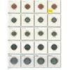 Image 1 : Sheet of 20 2002 Canadian coins - four pennies, four nickels, four dimes, four quarters and four fif