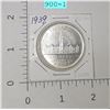 Image 1 : 1939 Canadian Silver Dollar Carded Coin