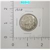Image 1 : 1950 Canadian Fifty Cent Piece Carded Coin
