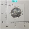 Image 2 : 1967 Canadian Fifty Cent Piece Carded Coin