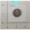 Image 2 : 1963 Canadian Quarter Carded Coin