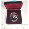 Image 1 : 1993 Canadain Silver Dollar Commemorative Stanley Cup In Black Leather Hard Case Coin