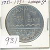 Image 1 : 1751-1951 Lg Can 5 cent coins