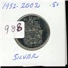 Image 1 : 1952-2002 50 cent coin silver