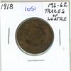 Image 1 : 1918 Canadian Large Cent - Trace of lustre, MS-62