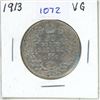 Image 1 : 1913 Canadian 50 Cent Coin - VG