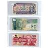 Image 10 : Junior start up money collection - Assorted Canadian small cents, and domestic and foreign bills - v